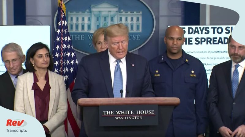 Conferința de presă din martie Donald Trump