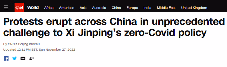 visoje Kinijoje kilo protestai