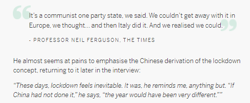Voici Neil Ferguson sur la façon dont la Chine a ouvert la voie.