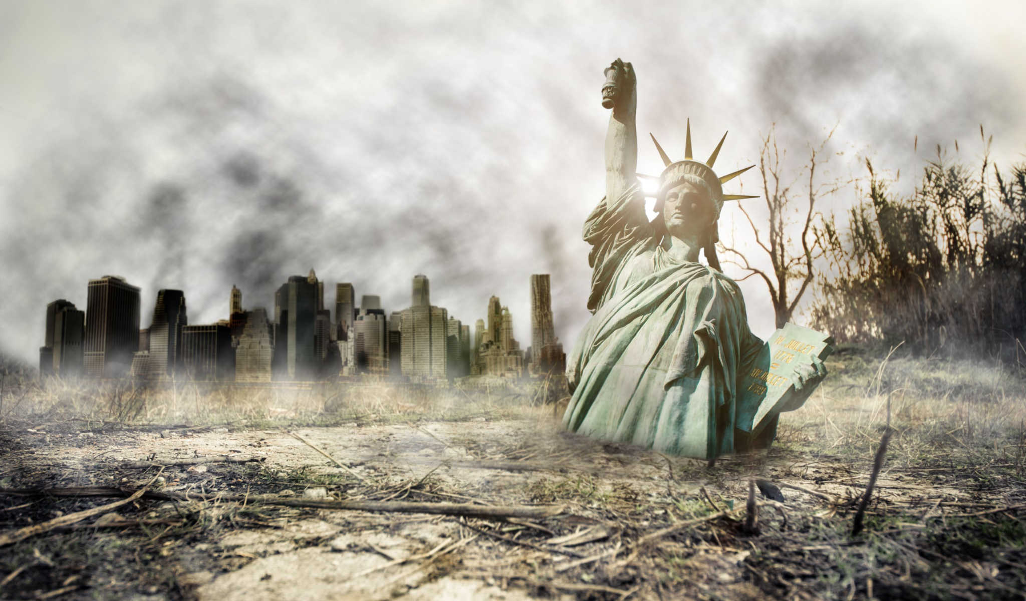 Статуя свободы Нью-Йорк апокалипсис