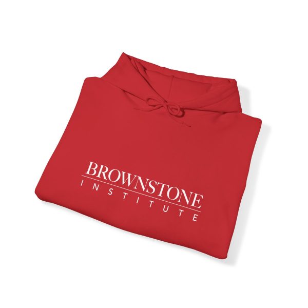 Brownstone Institute - Red Hoodie Folded