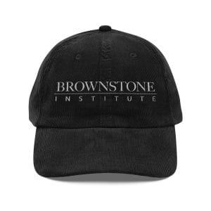 Vintage Corduroy Baseball Cap - Brownstone Institute Embroidery
