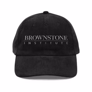 Vintage Corduroy Baseball Cap - Brownstone Institute Embroidery