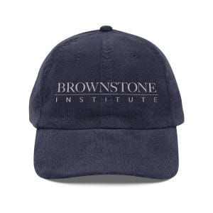 Vintage Corduroy Baseball Cap - Brownstone Institute Embroidery