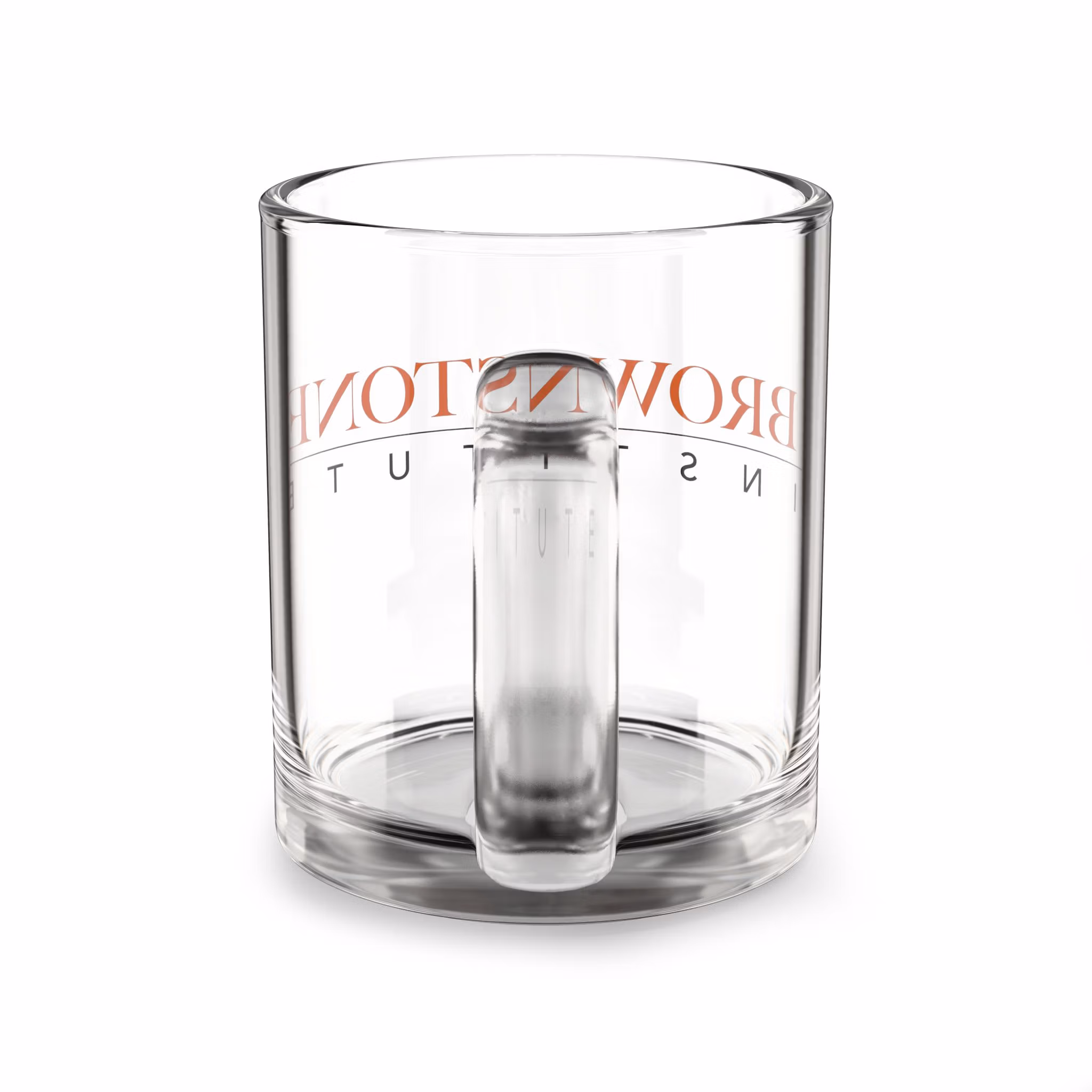 10oz Glasbecher mit Brownstone Institute Logo – Perfekt für Kaffee-/Teeliebhaber – Bild 2