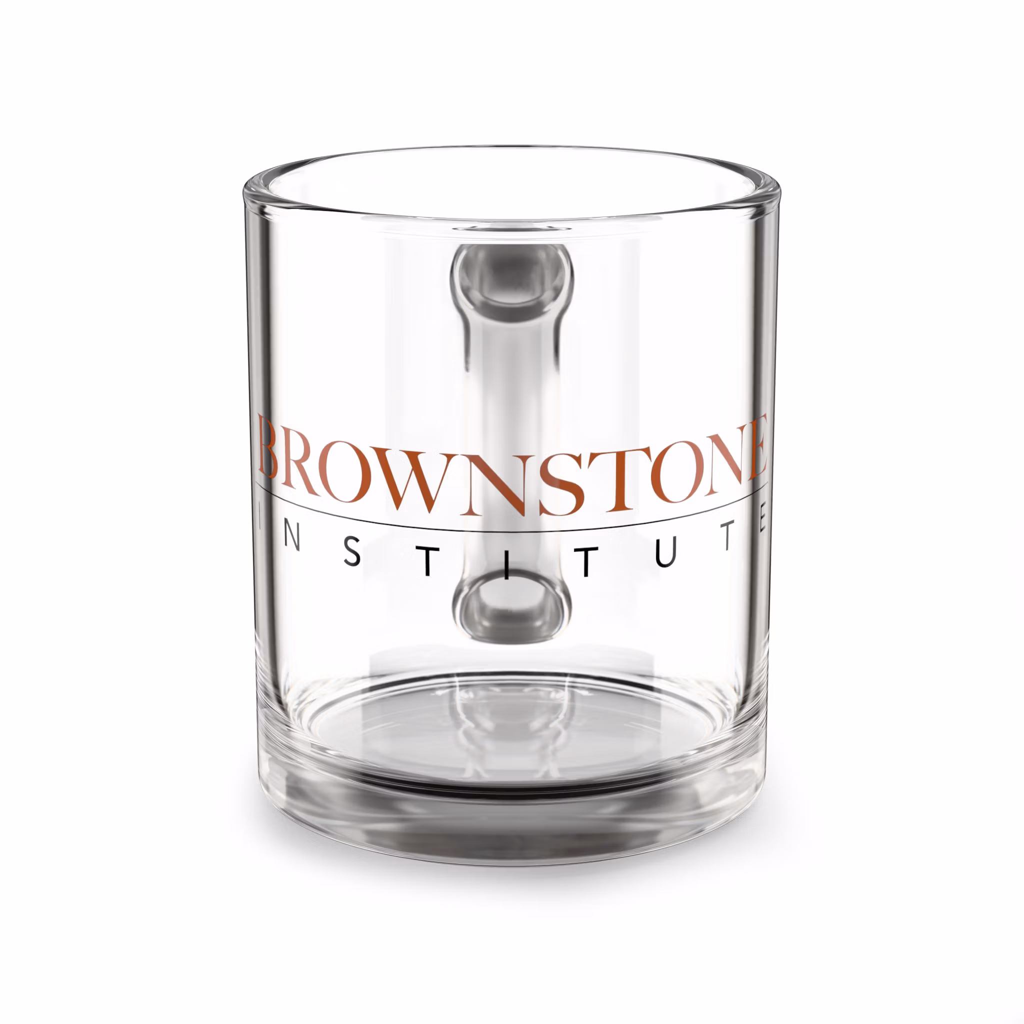 10 ml Glasbecher mit Brownstone Institute-Logo – perfekt für Kaffee-/Teeliebhaber