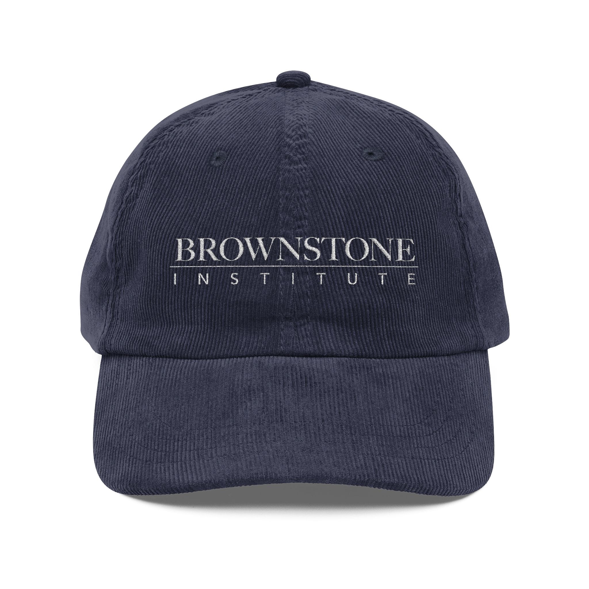 Embroidered Vintage Corduroy Baseball Cap - Brownstone Institute - Image 10